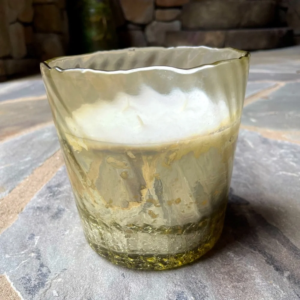 Liquid Gold Glass Candle